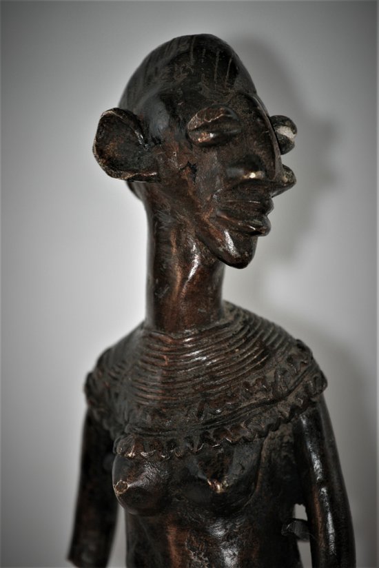 Senufo bronze statuette from Ivory Coast