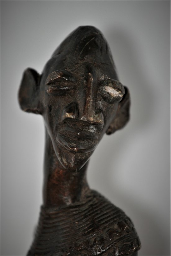 Senufo bronze statuette from Ivory Coast