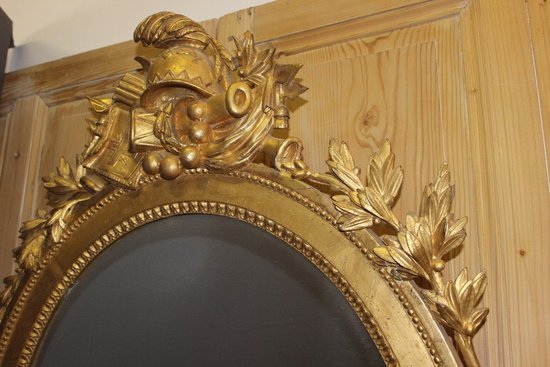 Louis XVI Gilded Wood Mirror Late 18th Century