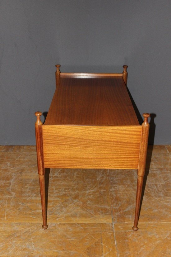 Three Drawer Flat Desk And Lacquer Maison Gauthier About 1960