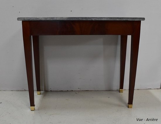 Small Console Table in Mahogany Burl veneer, Directoire taste - 1st part of the XIXth century