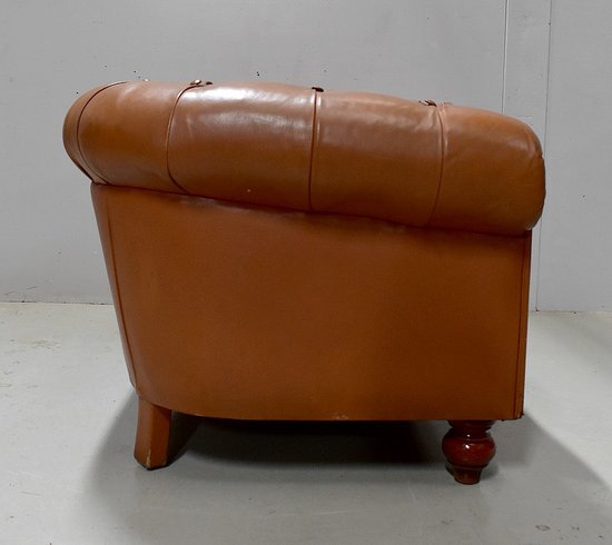 Chesterfield Leather Sofa - Late 19th century