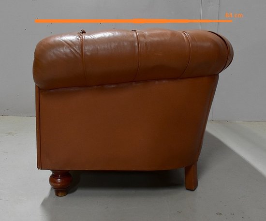 Chesterfield Leather Sofa - Late 19th century