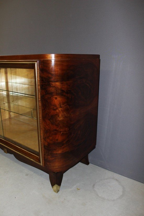 Art Deco period Walnut silver cabinet