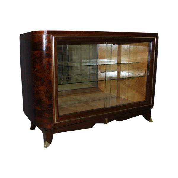 Art Deco period Walnut silver cabinet