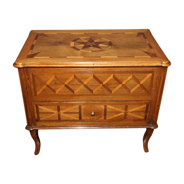 Commode De Maitrise XVIII En Marqueterie