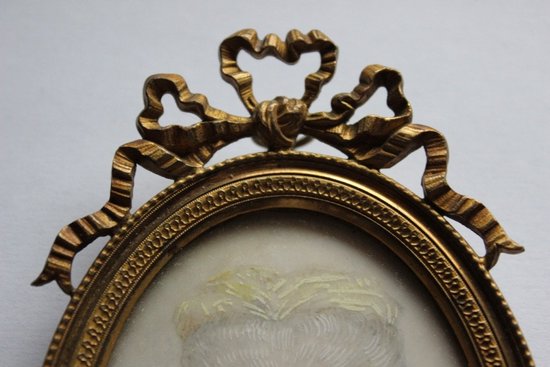 Miniature On Ivory Portrait Of Madame Necker End XIX