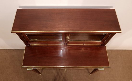 Bonheur-du-Jour in mahogany, Louis XVI style - Mid 19th century