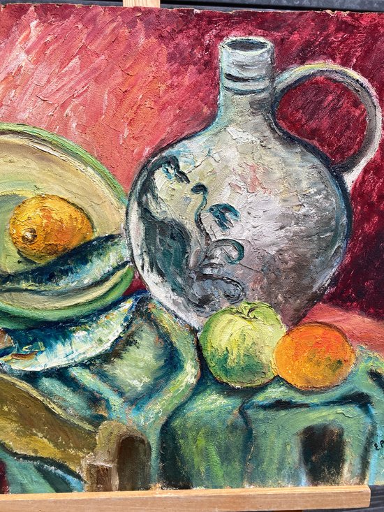 Still life "the pitcher and its fruits