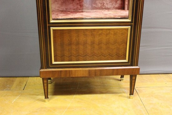 Louis XVI Style Marquetry Display Case