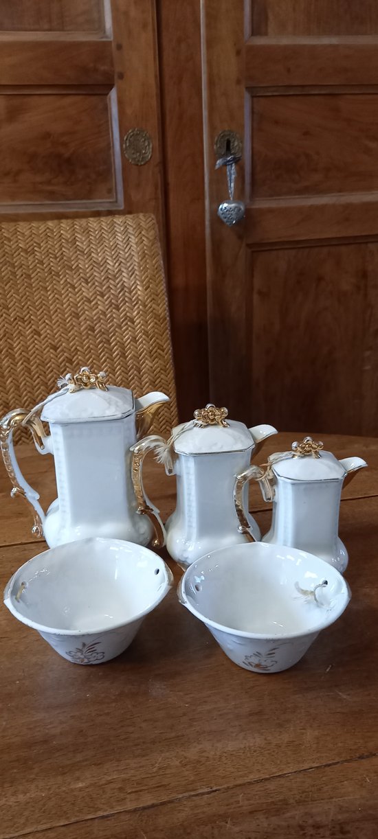 You and Me coffee set in Limoges porcelain XXth century