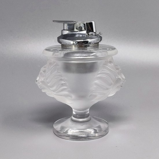 1970 Superb set of smokers by Lalique. Signed at the bottom. Made in France