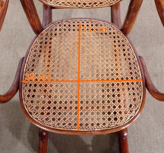 Child's Rocking Chair in Beech, Maison Thonet - 1910