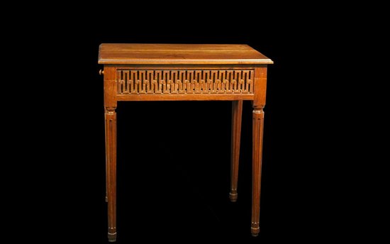 Small Louis XVI walnut table  18th century 