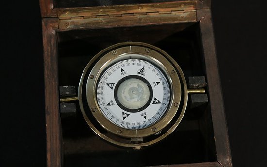 19th century marine compass, Japan