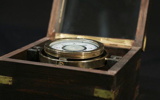 19th century marine compass, Japan