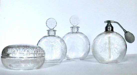 Set da toilette in cristallo Baccarat 1940