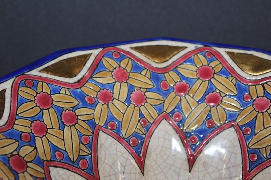 Art Deco cup in Longwy enamel circa 1930