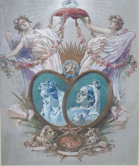 Ecole anglaise du XIXe - Jubilé de diamant de la reine Victoria