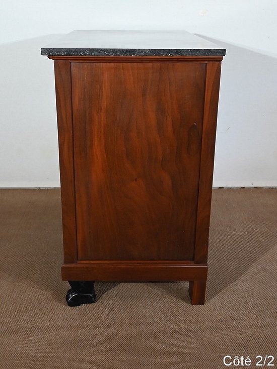 Small Cuban mahogany chest of drawers, Return from Egypt Empire - Early 19th century