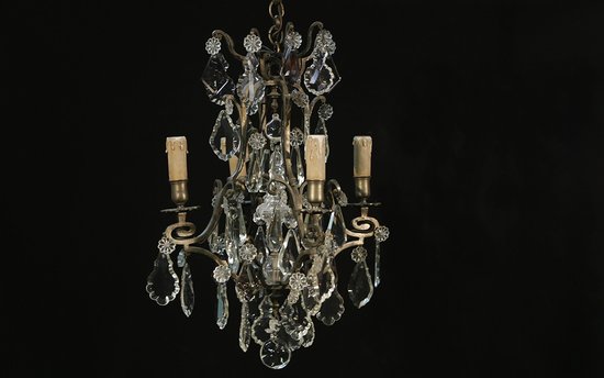 19th century chandelier, 4 lights