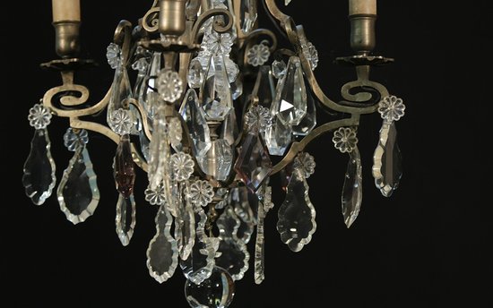 19th century chandelier, 4 lights