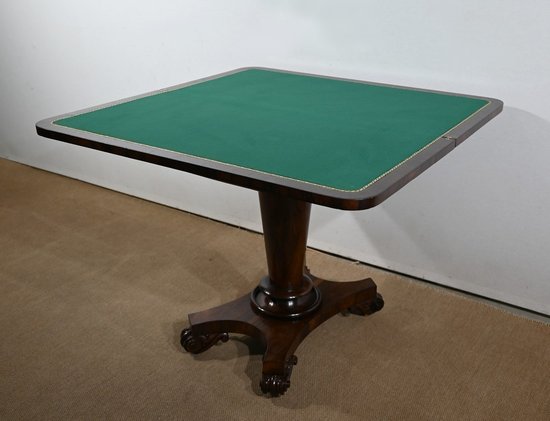 Rosewood veneer console table, England - 1850