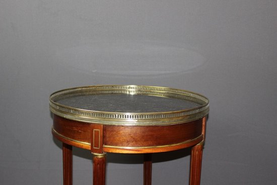 Louis XVI Mahogany And Brass Bouillotte Table About 1900