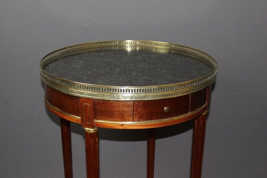 Louis XVI Mahogany And Brass Bouillotte Table About 1900