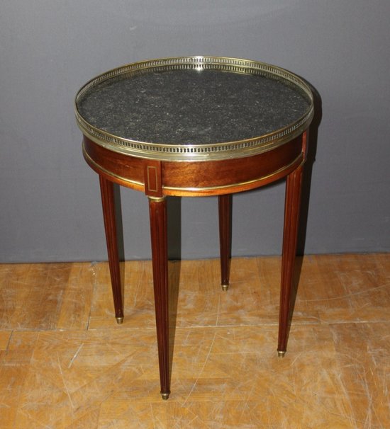 Louis XVI Mahogany And Brass Bouillotte Table About 1900