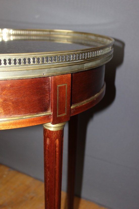 Louis XVI Mahogany And Brass Bouillotte Table About 1900