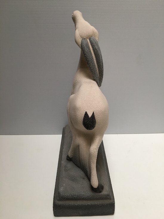 Soggetto antilope in ceramica Art Déco