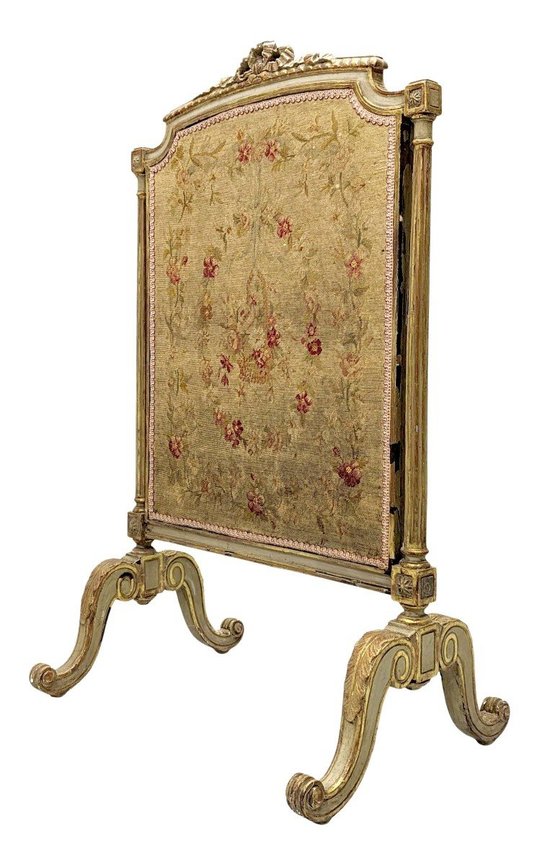 Louis XVI style mantel screen