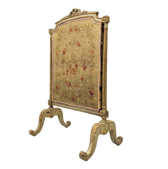 Louis XVI style mantel screen