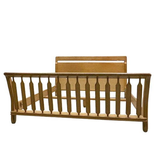 Oak Resting Bed 1950 By Guillerme Et Chambron