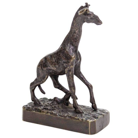 Miniature Animal Bronze The Giraffe Nineteenth Time