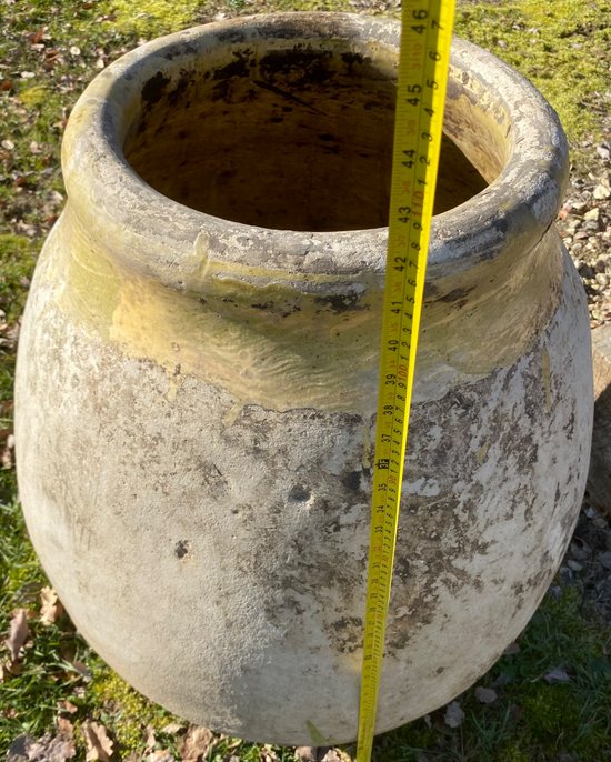 JAR XVIITH GLAZED EARTHENWARE