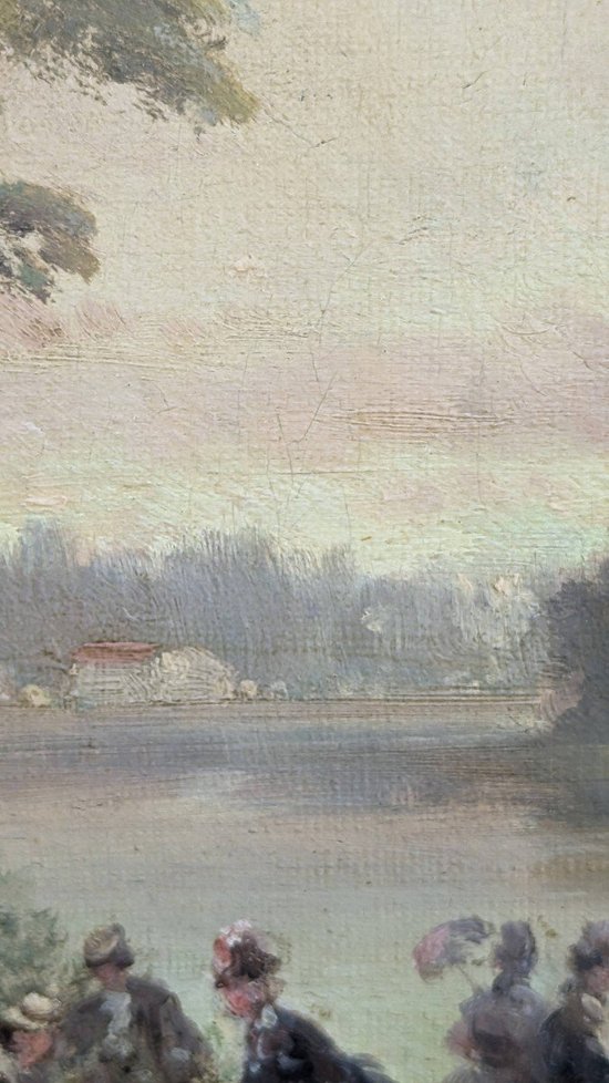 Auguste Maillet Rigon The Chateau De Pierrefonds View From The Lake