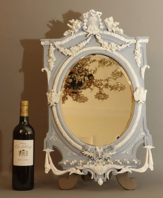 Large Mirror To Ask In Biscuit De Sèvres Nineteenth