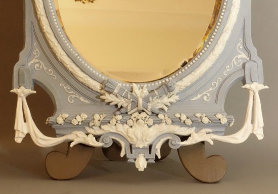 Large Mirror To Ask In Biscuit De Sèvres Nineteenth