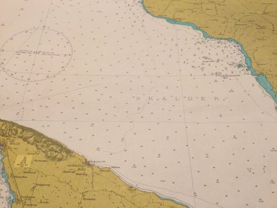 carte maritime ancienne « côtes Suédoises »