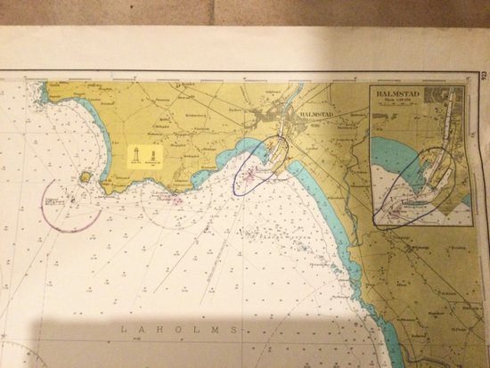 carte maritime ancienne « côtes Suédoises »