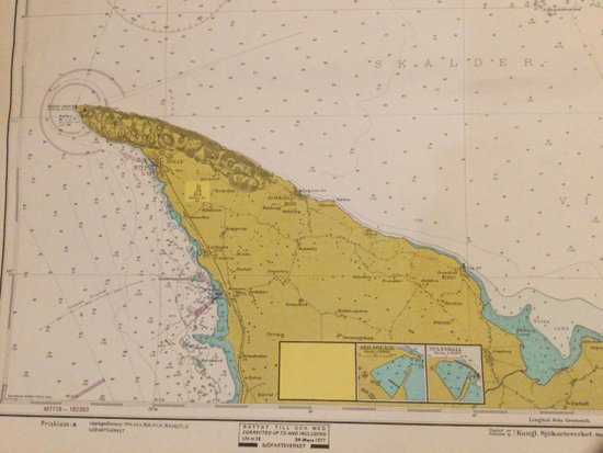 carte maritime ancienne « côtes Suédoises »