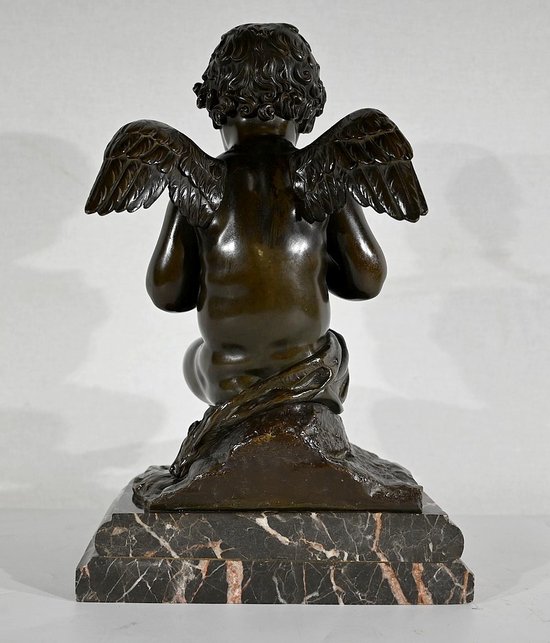 Bronze « Angelot à la Flûte » – Fin XIXe