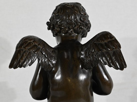 Bronze « Angelot à la Flûte » – Fin XIXe