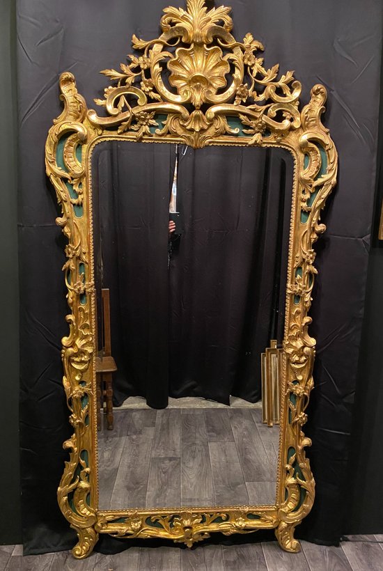 Grand miroir, glace doré le week-end de 207 cm de haut