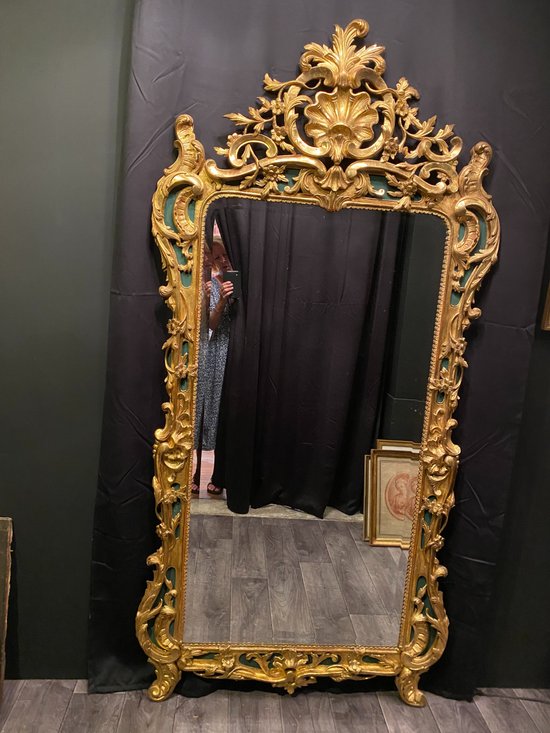 Grand miroir, glace doré le week-end de 207 cm de haut