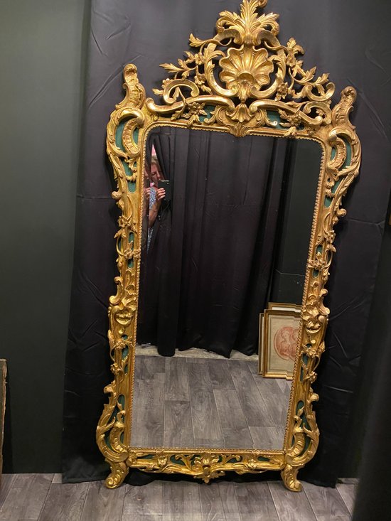 Grand miroir, glace doré le week-end de 207 cm de haut