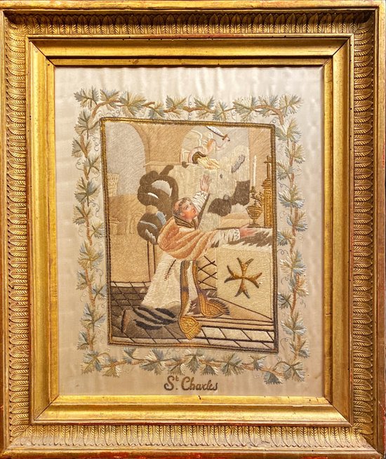 Saint Charles, needle painting