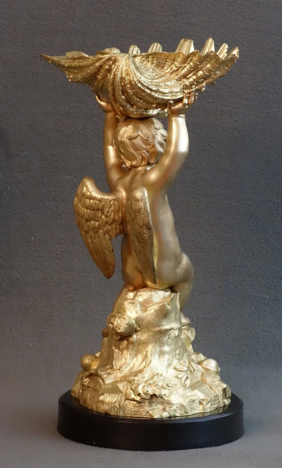 Pair Of cherubs with clusters XIXth century